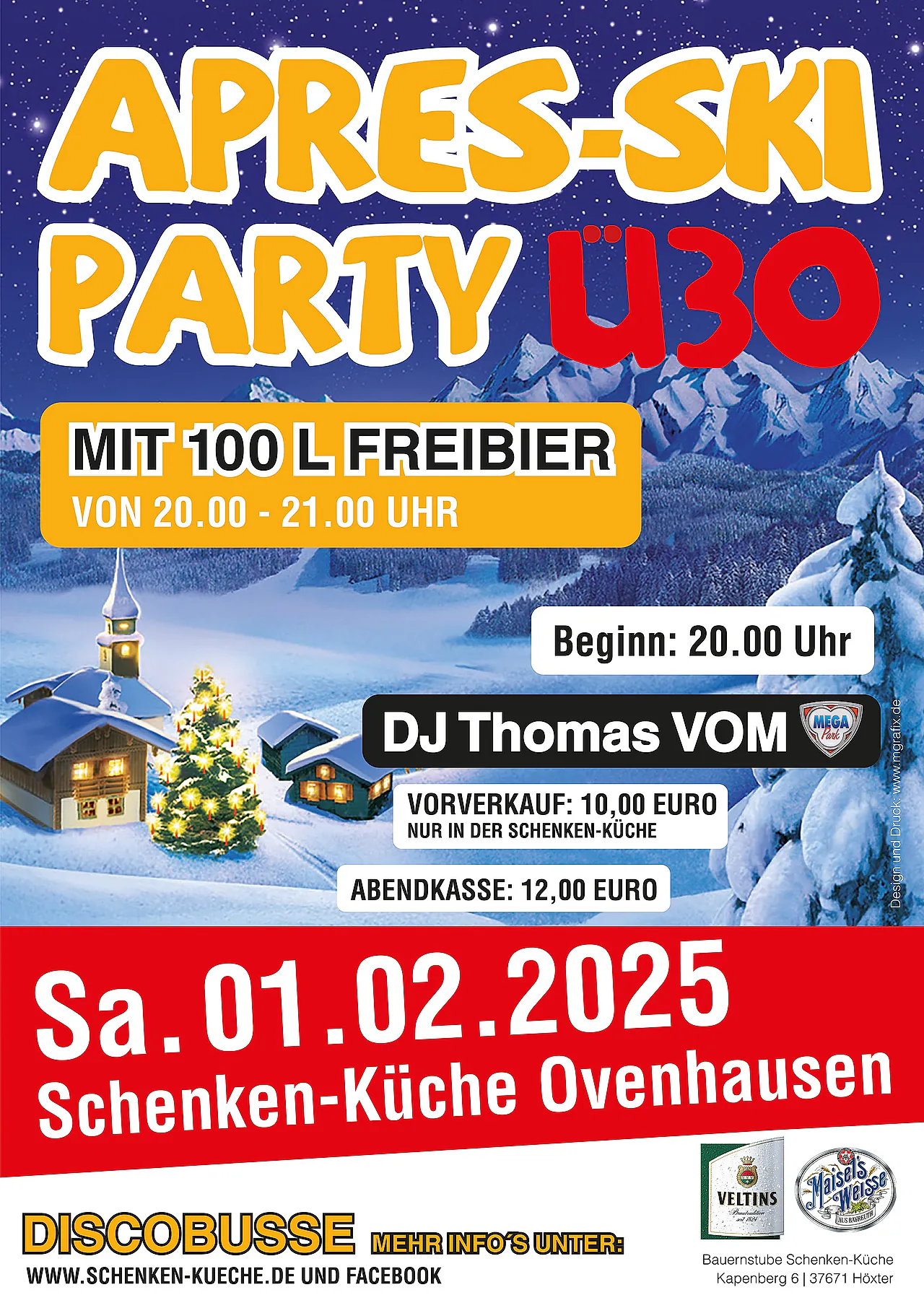 Plakat Apres-Ski Party Höxter