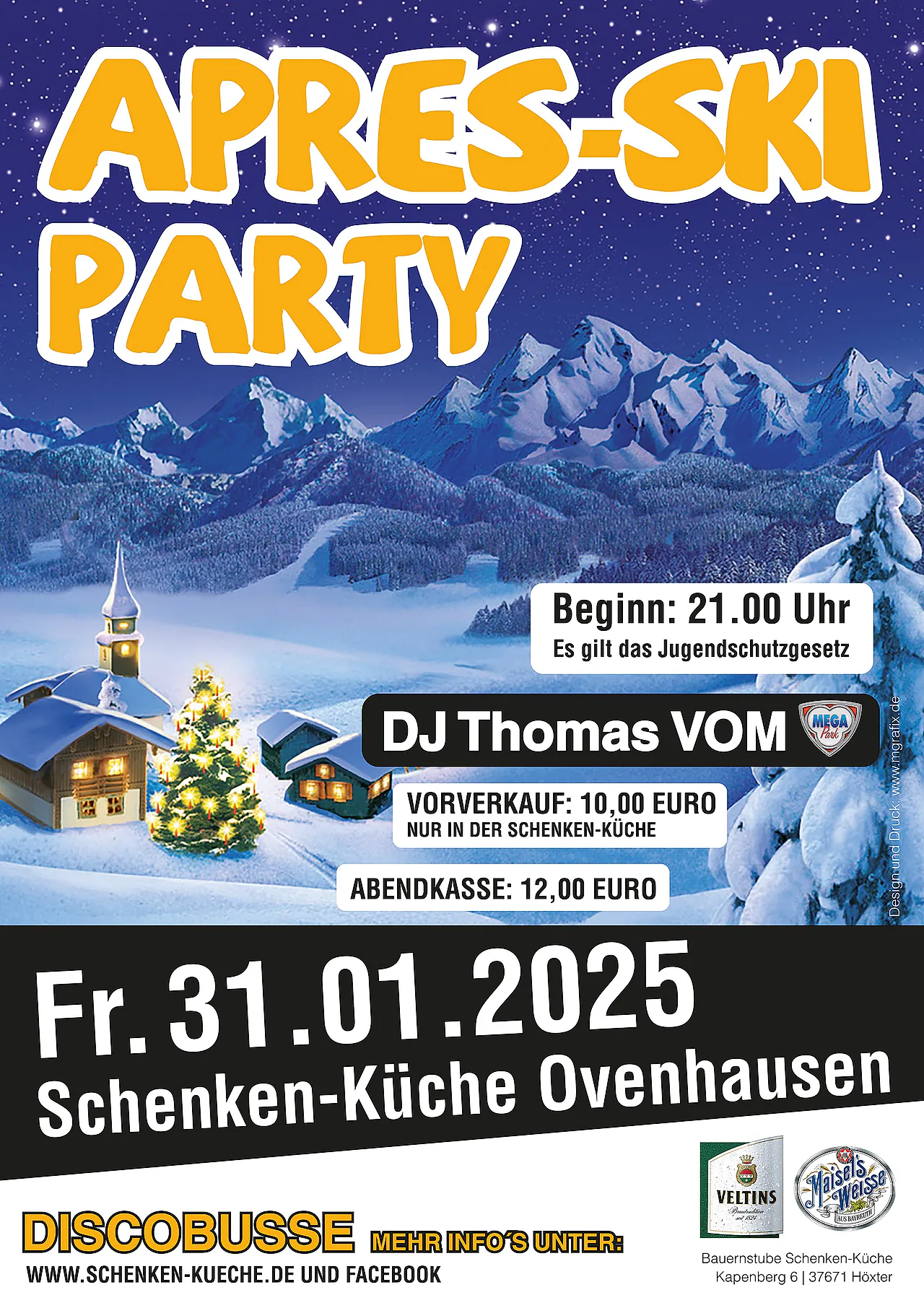 Plakat Apres-Ski Party Höxter